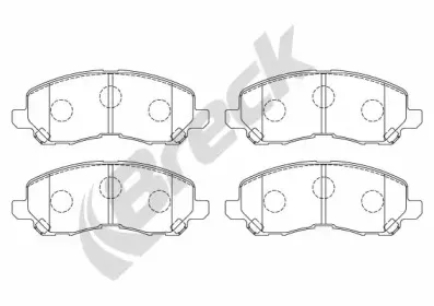 Комплект тормозных колодок, дисковый тормоз BRECK купить